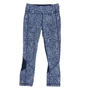 Lululemon run Inspire crop leggings black white 4